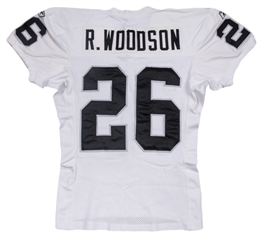 2002 Rod Woodson Game Used Oakland Raiders Jersey - Used During Regular Season & Super Bowl XXXVII vs. Tampa Bay (Woodson LOA)